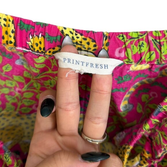 Print Fresh Bagheera Novelty Print Pajama Pants Pink Size XL Cheetah Dopamine - Picture 3 of 5